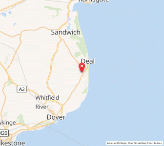 Map of Walmer, EnglandEngland