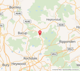 Map of Walsden, EnglandEngland