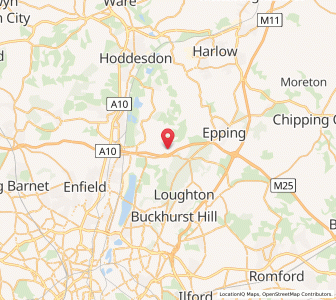Map of Waltham Holy Cross, EnglandEngland