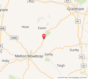 Map of Waltham on the Wolds, EnglandEngland