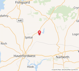 Map of Walton East, WalesWales