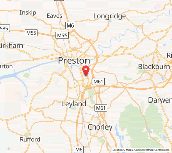 Map of Walton le Dale, EnglandEngland