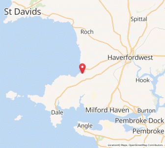 Map of Walton West, WalesWales