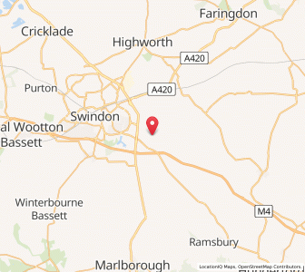 Map of Wanborough, EnglandEngland