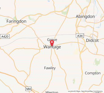 Map of Wantage, EnglandEngland