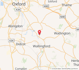 Map of Warborough, EnglandEngland