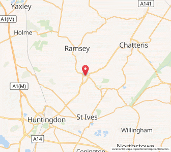 Map of Warboys, EnglandEngland