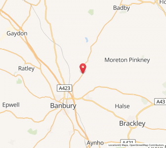 Map of Wardington, EnglandEngland