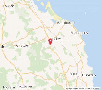 Map of Warenford, EnglandEngland