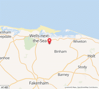 Map of Warham, EnglandEngland