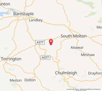 Map of Warkleigh, EnglandEngland