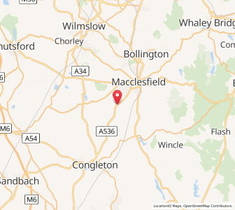 Map of Warren, EnglandEngland