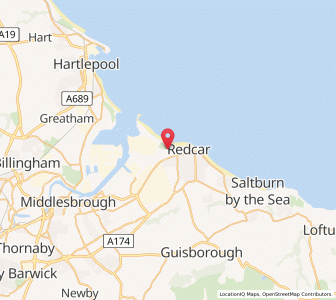 Map of Warrenby, EnglandEngland