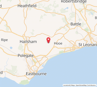 Map of Wartling, EnglandEngland