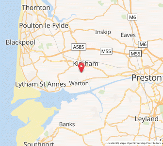 Map of Warton, EnglandEngland