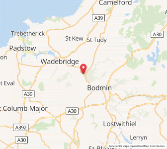 Map of Washaway, EnglandEngland