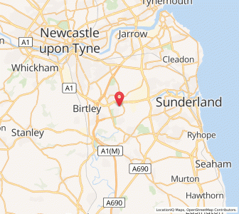 Map of Washington, EnglandEngland
