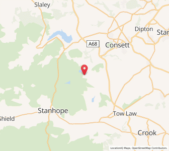 Map of Waskerley, EnglandEngland