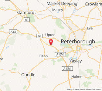 Map of Water Newton, EnglandEngland