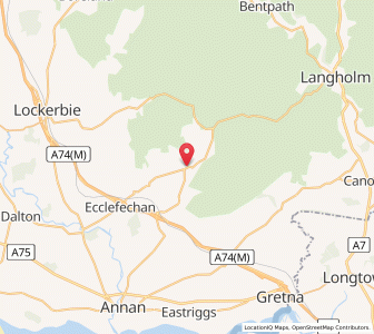 Map of Waterbeck, ScotlandScotland