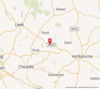 Map of Waterfall, EnglandEngland