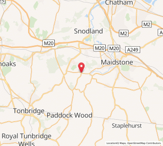 Map of Wateringbury, EnglandEngland