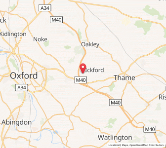Map of Waterperry, EnglandEngland
