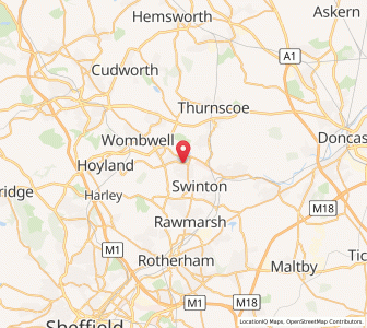 Map of Wath upon Dearne, EnglandEngland