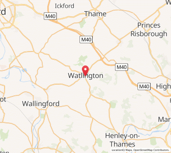Map of Watlington, EnglandEngland