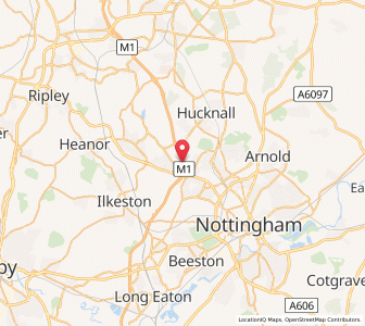 Map of Watnall Cantelupe, EnglandEngland