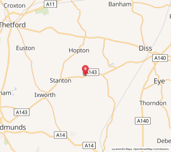 Map of Wattisfield, EnglandEngland