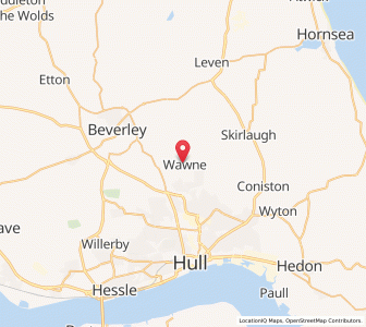 Map of Wawne, EnglandEngland