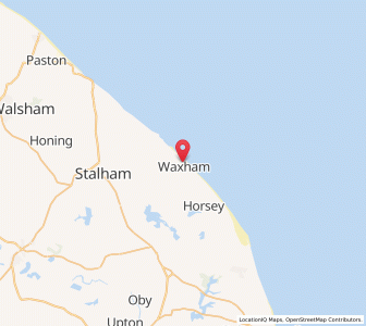 Map of Waxham, EnglandEngland
