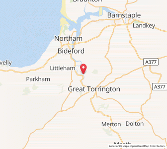 Map of Weare Giffard, EnglandEngland