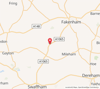 Map of Weasenham, EnglandEngland