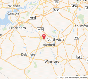 Map of Weaverham, EnglandEngland
