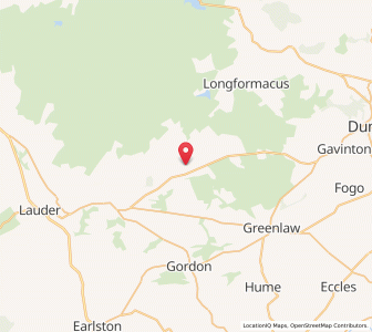 Map of Wedderlie, ScotlandScotland