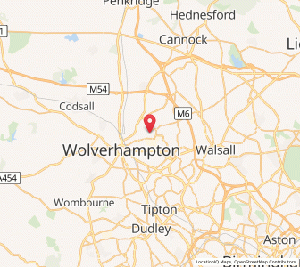 Map of Wednesfield, EnglandEngland