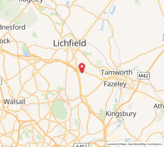 Map of Weeford, EnglandEngland