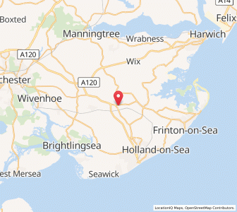 Map of Weeley, EnglandEngland