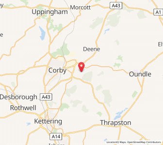 Map of Weldon, EnglandEngland