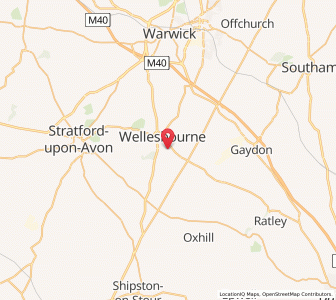 Map of Wellesbourne Mountford, EnglandEngland