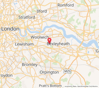 Map of Welling, EnglandEngland