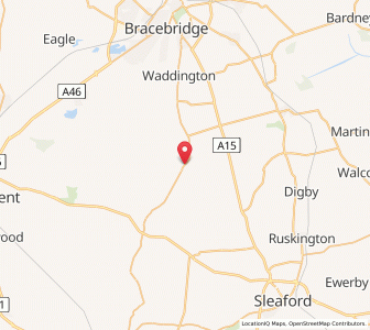 Map of Wellingore, EnglandEngland