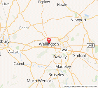 Map of Wellington, EnglandEngland
