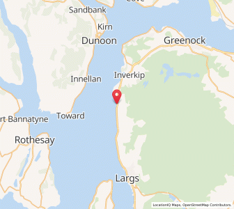 Map of Wemyss Bay, ScotlandScotland