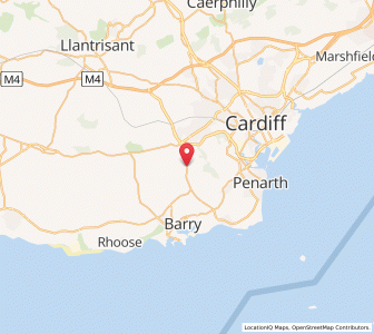 Map of Wenvoe, WalesWales