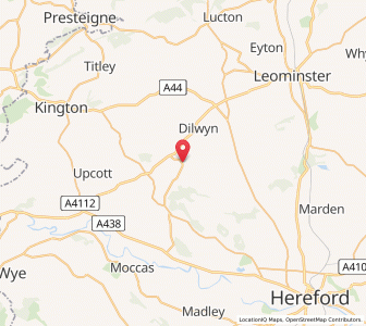 Map of Weobley, EnglandEngland