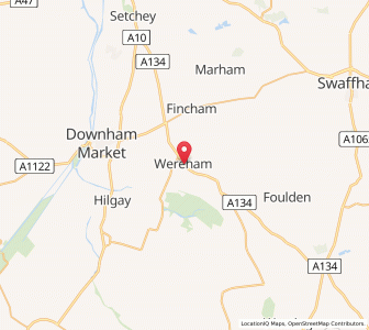 Map of Wereham, EnglandEngland