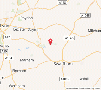 Map of West Acre, EnglandEngland